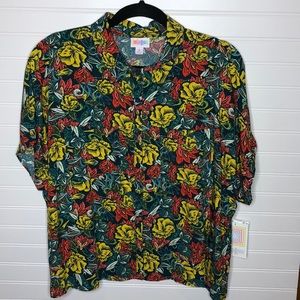 LuLaRoe Amy buttoned down blouse